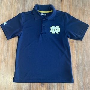 Boys Under Armour Notre Dame Polo